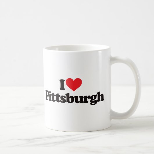 I Liebe Pittsburgh Kaffeetasse (Rechts)