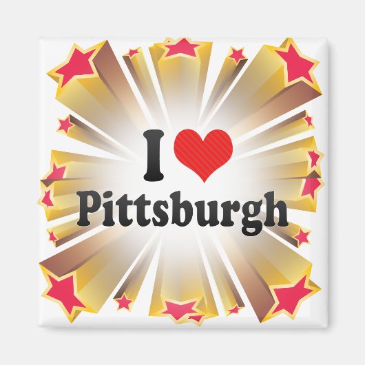 I Liebe Pittsburgh Magnet (Vorne)