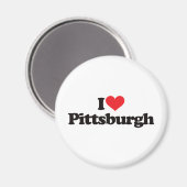 I Liebe Pittsburgh Magnet (Vorderseite/Rückseite)