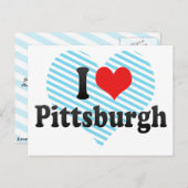 I Liebe Pittsburgh Postkarte (Vorne/Hinten)
