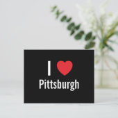 I Liebe Pittsburgh Postkarte (Stehend Vorderseite)