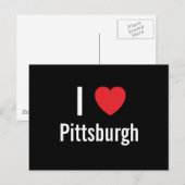 I Liebe Pittsburgh Postkarte (Vorne/Hinten)