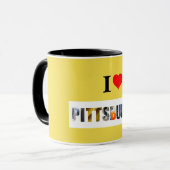I Liebe Pittsburgh Tasse (Vorderseite Links)