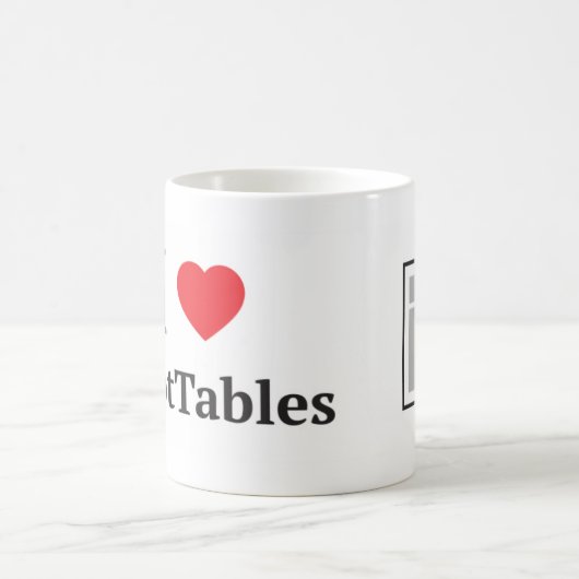 I Liebe PivotTables Tasse (Mittel)