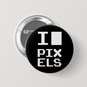 I Liebe Pixel Button (Vorne & Hinten)