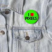 I Liebe Pixel dunkel Button (Beispiel)