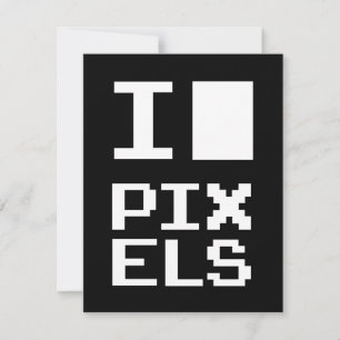 I Liebe Pixel, Geek Design, Pixelkunst