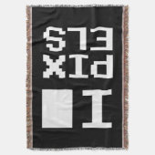 I Liebe Pixel, Geek Design, Pixelkunst Decke (Vorderseite Vertikal)