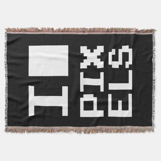 I Liebe Pixel, Geek Design, Pixelkunst Decke (Vorderseite)