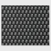 I Liebe Pixel, Geek Design, Pixelkunst Geschenkpapier (Flach)