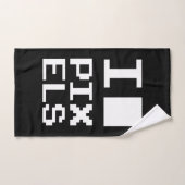 I Liebe Pixel, Geek Design, Pixelkunst Handtuch (Handtuch)