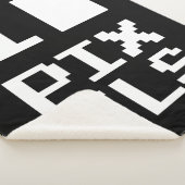 I Liebe Pixel, Geek Design, Pixelkunst Sherpadecke (3/4)