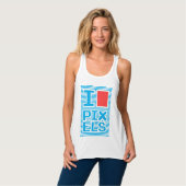 I Liebe Pixel, Geek, Tank Top (Vorderseite Vollansicht)
