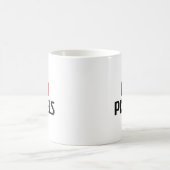 I Liebe-Pixel Kaffeetasse (Mittel)