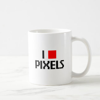 I Liebe-Pixel Kaffeetasse
