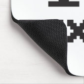 I Liebe Pixel pixeliger Herzrücklauf 8-Bit-Gamer Mousepad (Ecke)