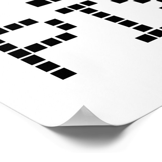 I Liebe Pixel Poster (Ecke)