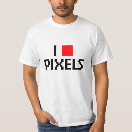 I Liebe-Pixel T-Shirt (Vorderseite)