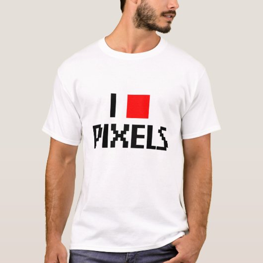 I Liebe-Pixel T-Shirt (Vorderseite)