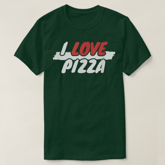 I Liebe Pizza1201 T-Shirt (Design vorne)