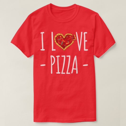 I Liebe Pizza 1291 T-Shirt (Design vorne)