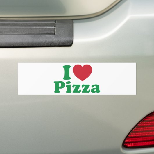 I Liebe Pizza Autoaufkleber (Auf Auto)