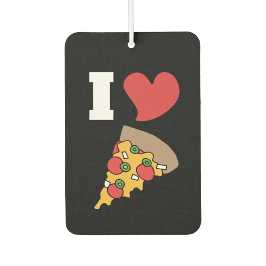 i Liebe Pizza Autolufterfrischer (Vorderseite)