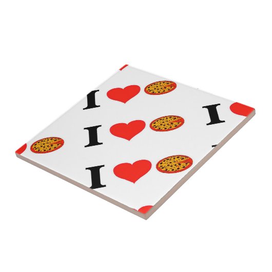 I Liebe Pizza Fliese (Seite)
