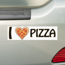 I Liebe Pizza - Funny Food Lover Geschenk Autoaufkleber