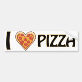 I Liebe Pizza - Funny Food Lover Geschenk Autoaufkleber (Vorne)