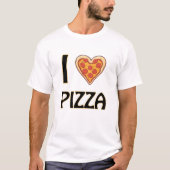 I Liebe Pizza - Funny Food Lover Geschenk T-Shirt (Vorderseite)