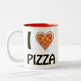 I Liebe Pizza - Funny Food Lover Geschenk Zweifarbige Tasse