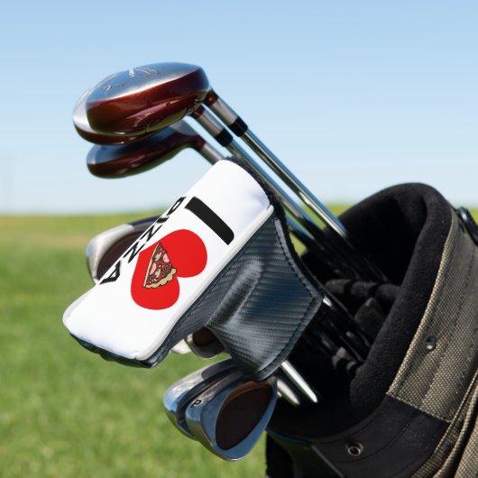 I LIEBE PIZZA GOLF HEADCOVER (In Situ)