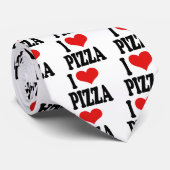 I Liebe-Pizza Krawatte (Gerollt)