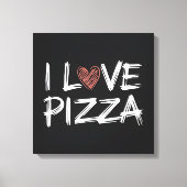 I Liebe Pizza Leinwanddruck (Vorderseite)