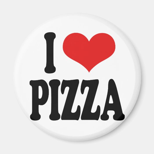 I Liebe Pizza Magnet (Vorne)