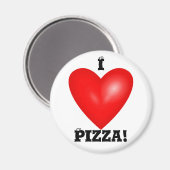 I Liebe Pizza Magnet (Vorderseite/Rückseite)