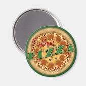 I Liebe Pizza Magnet (Vorderseite/Rückseite)