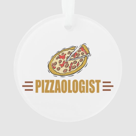 I Liebe Pizza Ornament (Rückseite)