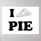 I Liebe Pizza Pie Poster (Vorne)
