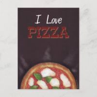 I Liebe Pizza Postcard