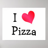 I Liebe Pizza Poster (Vorne)