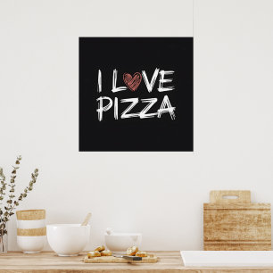 I Liebe Pizza Poster