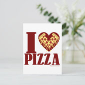 I Liebe Pizza Postkarte (Stehend Vorderseite)