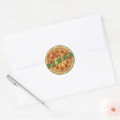 I Liebe Pizza Runder Aufkleber (Umschlag)