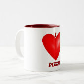 I Liebe Pizza Tasse (Vorderseite Links)