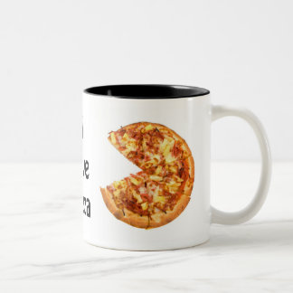 I Liebe-Pizza-Tasse Zweifarbige Tasse