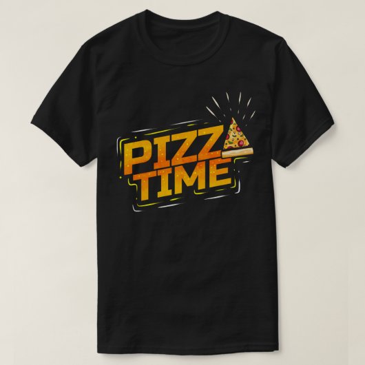 I Liebe Pizza Time Pizza T-Shirt (Design vorne)