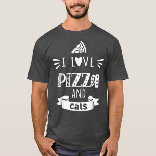 I Liebe Pizza und Catspizza Katze 1041158 T-Shirt