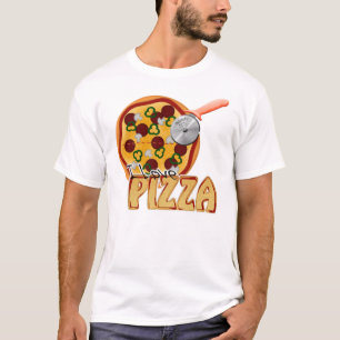 I Liebe-Pizza - zerstörter T - Shirt